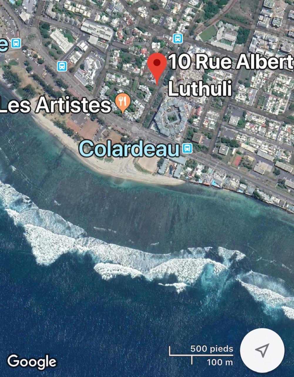 Appart' Cameleon, Studio Front De Mer, Tout A Pied Saint Pierre Bagian luar foto